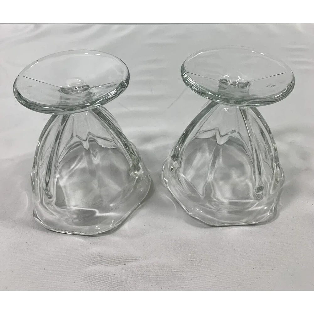 2 Vintage Jeanette Glass‎ Ice Cream Dishes Bowls